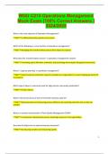 WGU C215 Operations Management  Mock Exam &lbrack;100&percnt; Correct Answers &rsqb;  2025&sol;20256
