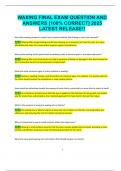 WAXING FINAL EXAM QUESTION AND  ANSWERS &lbrack;100&percnt; CORRECT&rsqb; 2025  LATEST RELEASE&excl;&excl;