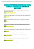 WAXING PRACTICE MOCK EXAM  &lpar;100&percnt;  CORRECT&rpar; GRADED A&plus; &vert;VERIFIED&vert;  2024&sol;2025 