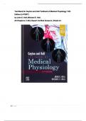 Guyton and Hall Textbook of Medical Physiology &ndash; 14th Edition &ndash; Complete Test Bank with Expert-Verified Answers &lpar;Chapters 1&ndash;85&rpar; &vert; Grade A&plus; Resource