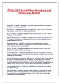D393 &lpar;2025&rpar; Actual Exam Questions and Answers A&plus; Graded&period;