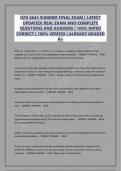 ISYE 6644 SUMMER FINAL EXAM &vert; LATEST  UPDATED&vert; REAL EXAM AND COMPLETE  QUESTIONS AND ANSWERS &vert; 100&percnt; RATED  CORRECT &vert; 100&percnt; VERFIED &vert; ALREADY GRADED  A&plus;  