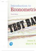 Introduction to Econometrics, Stock - Complete test bank - exam questions - quizzes (updated 2022)