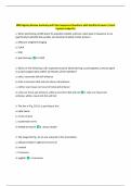 MRI Registry Review Anatomy and Pulse Sequences Questions with Verified Answers&vert; Latest  Update Graded A&plus; 