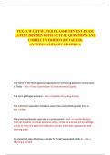 TEXAS WASTEWATER CLASS B NEWEST EXAM LATEST 2024&sol;2025 WITH ACTUAL QUESTIONS AND CORRECT VERIFIED &lpar;DETAILED&rpar; ANSWERS&sol;ALREADY GRADED A