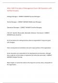 WGU C483 Principles of Management Exam 186 Questions with Verified Answers&comma;100&percnt;CORRECT
