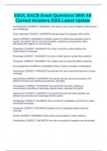 ESOL GACE Exam Questions With All Correct Answers 2025 Latest Update