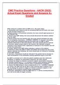 CMC Practice Questions - AACN &lpar;2025&rpar; Actual Exam Questions and Answers A&plus; Graded&period;