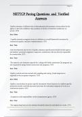 NETTCP Paving Questions  and  Verified  Answers 