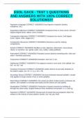 ESOL GACE - TEST 1 QUESTIONS AND ANSWERS WITH 100&percnt; CORRECT SOLUTIONS&excl;&excl;&excl;
