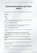 Thyroid&colon; Sonosim Questions  and  Verified  Answers
