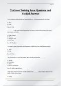 TruGreen Training Exam Questions  and   Verified Answers 