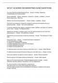 INTUIT ACADEMY BOOKKEEPING EXAM QUESTIONS