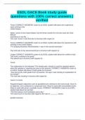 ESOL GACE Book study guide questions with 100&percnt; correct answers &vert; verified