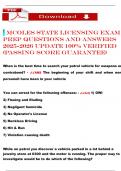 MCOLES State Licensing Exam  Prep questions and answers  2025-2026 update 100&percnt; verified  &lpar;passing score guarantee&rpar;