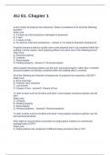 AU 61&period; Chapter 1 Questions and Answers 100&percnt; Correct