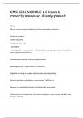 GMS 6504 MODULE 1-3 Exam 1 correctly answered already passed