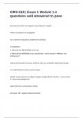 GMS 6121 Exam 1 Module 1&period;4 questions well answered to pass