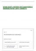 SCUBA EXAM 1 REVIEW 2025 QUESTIONS & ANSWERS RATED 100&percnt; CORRECT&excl;&excl;