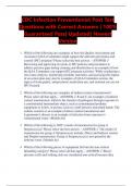 CDC Infection Preventionist Post Test Questions with Correct Answers &vert; 100&percnt; Guaranteed Pass&vert; Updated&vert; Newest Version