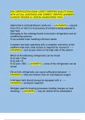 EPA CERTIFICATION EXAM LATEST CERTIFIED QUALITY EXAM  WITH ACTUAL QUESTIONS AND CORRECT VERIFIED ANSWERS ALREADY GRADED A&plus; 2025&sol;26 GUARANTEED PASS