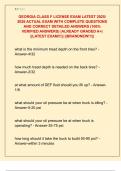 GEORGIA CLASS F LICENSE EXAM LATEST 2025&sol;  2026 ACTUAL EXAM WITH COMPLETE QUESTIONS  AND CORRECT DETAILED ANSWERS &lpar;100&percnt;  VERIFIED ANSWERS&rpar; &vert;ALREADY GRADED A&plus;&vert;  &vert;&vert;LATEST EXAM&excl;&excl;&excl;&vert;&vert; &vert;&vert;BRANDNEW&excl;&excl;&excl;&vert;&vert;