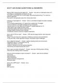 ACCT 425 EXAM QUESTIONS & ANSWERS