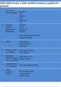 GMS 6552 Exam 1 with verified answers graded A&plus; passed