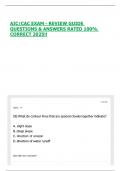 AIC&sol;CAC EXAM - REVIEW GUIDE QUESTIONS & ANSWERS RATED 100&percnt; CORRECT 2025&excl;&excl;