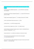AGD Fellowship Exam Questions 100&percnt; with Correct Answers &vert; latest Update