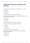 NATE Heat Pump Exam Questions and Answers