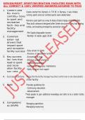 DESIGN&sol;MGMT SPORT&sol;RECREATION FACILITIES EXAM WITH ALL CORRECT & 100&percnt; VERIFIED ANSWERS