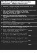 GMS 6552&colon; cell signaling and therapeutics review exam 1 Well answered to pass