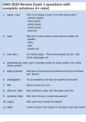 GMS 6520 Review Exam 1 questions with complete solutions A&plus; rated