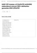 NIGP CPP Module A &lpar;COMPLETE ANSWERS elaborations&rpar; answers 100&percnt; satisfaction guarantee 2025 UPDATE&excl;&excl;
