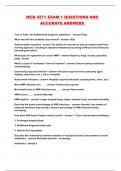 MCB 4271 EXAM 1 QUESTIONS AND ACCURATE ANSWERS 