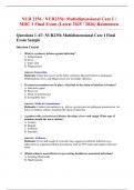 NUR 2356 &sol; NUR2356&colon; Multidimensional Care I &sol; MDC 1 Final Exam &lpar;Latest 2025 &sol; 2026&rpar; Rasmussen