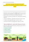 WASTE WATER TREATMENT STEPS AND METHODS UNIT 3 ENVIRONMENTAL AND SANITATION MICROBIOLOGY GRADED A&plus; LATEST UPDATE&period;