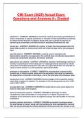 CMI Exam &lpar;2025&rpar; Actual Exam Questions and Answers A&plus; Graded&period;