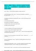BIOC 2580 FINAL EXAM QUESTIONS AND ALL CORRECT ANSWERS 2025-2026 SET&period;
