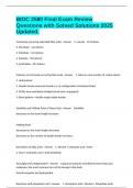 BIOC 2580 Final Exam Review Questions with Solved Solutions 2025 Updated&period;