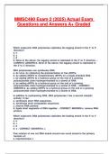 MMSC490 Exam 2 &lpar;2025&rpar; Actual Exam Questions and Answers A&plus; Graded&period;