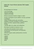 NURS 2310 - Exam &num;2 Review Questions With Complete Solutions