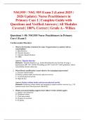 NSG555 &sol; NSG 555 Exam 2 &lpar;Latest 2025 &sol; 2026 Update&rpar;&colon; Nurse Practitioners in Primary Care I &vert; Complete Guide with Questions and Verified Answers &vert; All Modules Covered &vert; 100&percnt; Correct &vert; Grade A - Wilkes