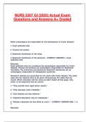 NURS 2207 GI &lpar;2025&rpar; Actual Exam Questions and Answers A&plus; Graded&period;