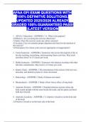 AFAA GFI EXAM QUESTIONS WITH 100&percnt; DEFINITVE SOLUTIONS&period; UPDATED 2025&sol;2026 ALREADY GRADED 100&percnt; GUARANTEED PASS&excl; &vert;&vert;LATEST VERSION