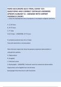 NURS 6635&vert;NURS 6635 FINAL EXAM 150&plus; QUESTIONS AND CORRECT DETAILED ANSWERS UPDATE ALREADY A&plus; GRADED WITH EXPERT FEEDBACK &vert;NEW&excl;&excl;
