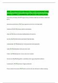 BIOL 2420 Final Exam Review Topics QUESTIONS AND  100&percnt; CORRECT ANSWERS UPDATED FOR 2025&sol;2026&period;  