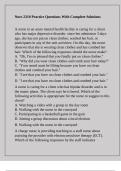 Nurs 2310 Practice Questions With Complete Solutions