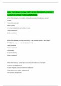 BIOL 2420 Final Review QUESTIONS AND 100&percnt; CORRECT  ANSWERS UPDATED FOR 2025&sol;2026&period;  